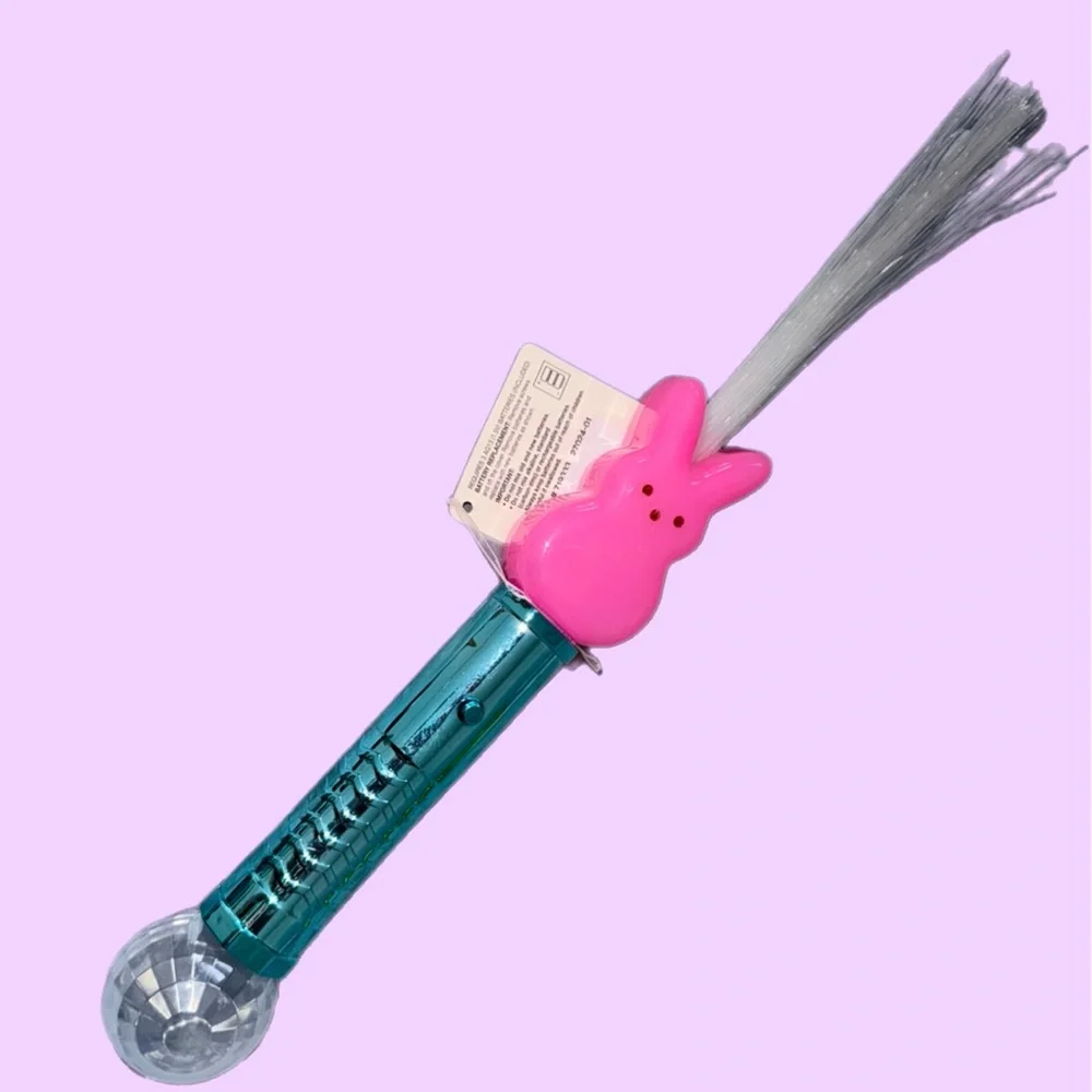 PINK Easter Peeps BUNDLE - Peeps LightUp Cup AND Peeps Bunny Fiber Optic Wand